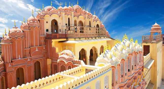 Der Palast der Winde Hawa Mahal in Rajasthan