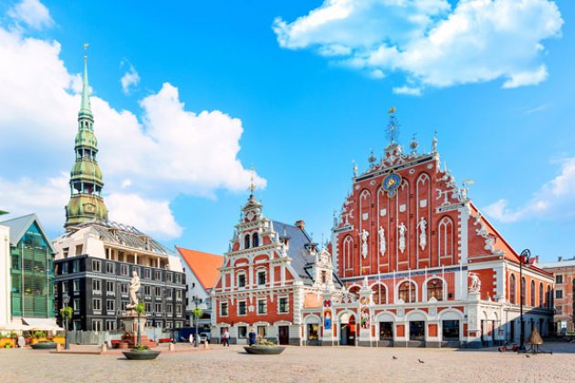 Blick auf die Altstadt von Riga 