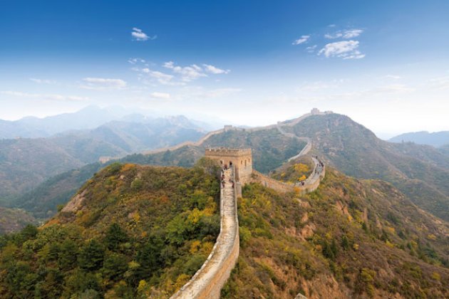 Luftaufnahme von der Chinesischen Mauer
