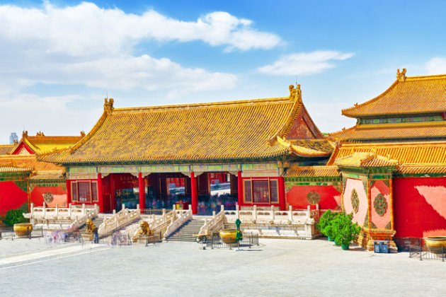 Roter Palast in der verbotenen Stadt Peking