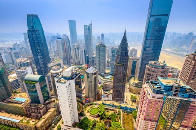 Moderne Wolkenkratzer von Chongqing