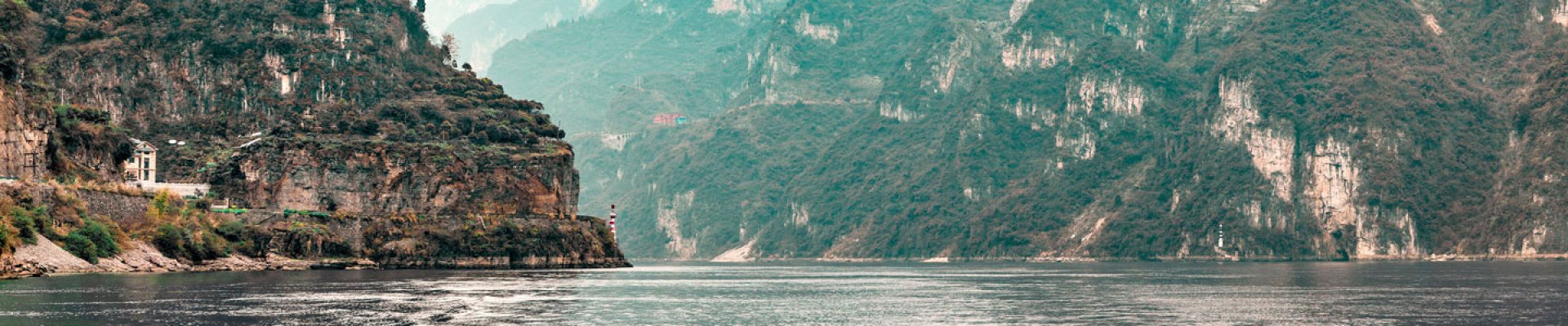 Panorama vom Yangtze Fluss