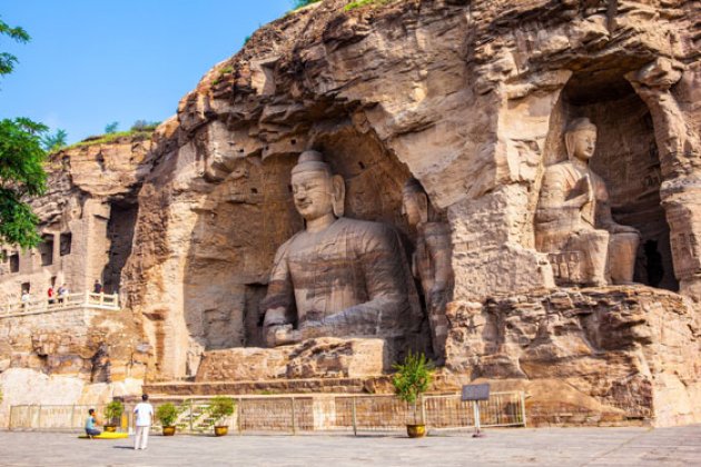 In den Fels geschlagene Skulpturen von Datong