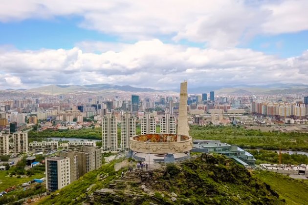 Blick auf Ulaanbaatar und das Zaisan Denkmal