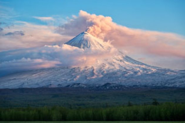 Blick auf den Vulkan Kljutschewskaja