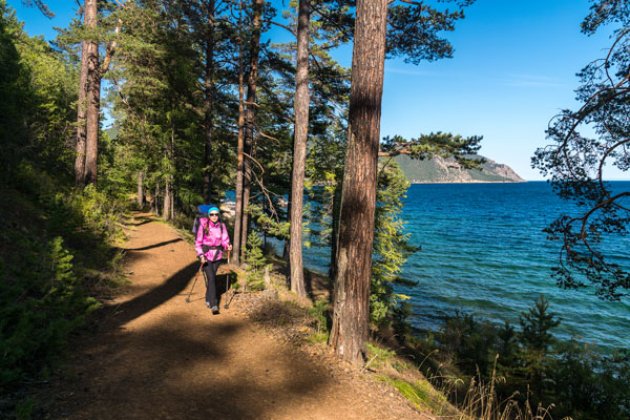 Wanderung entlang des Baikalsees